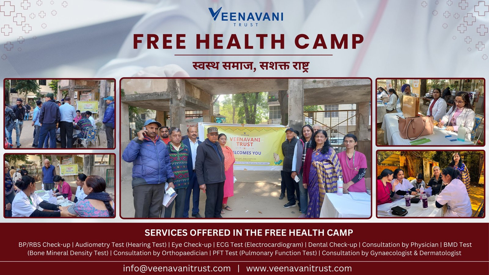 Free Health Camp In Delhi | Veenavani Trust